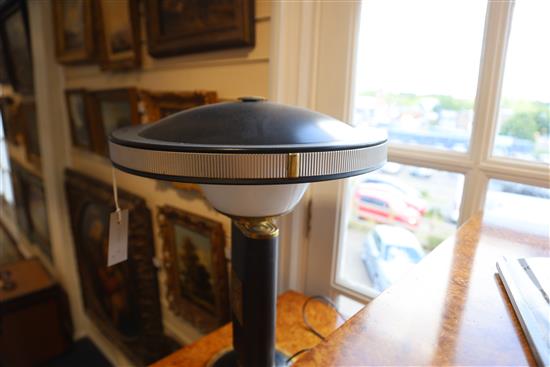 An Eileen Gray Sirene embossed metal and plastic desk lamp, height 17in.